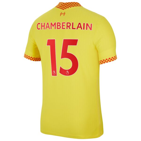 Liverpool Third Vapor Match Shirt 2021-22 with Chamberlain 15 printing