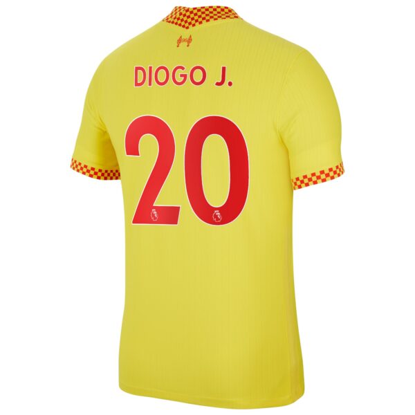 Liverpool Third Vapor Match Shirt 2021-22 with Diogo J. 20 printing
