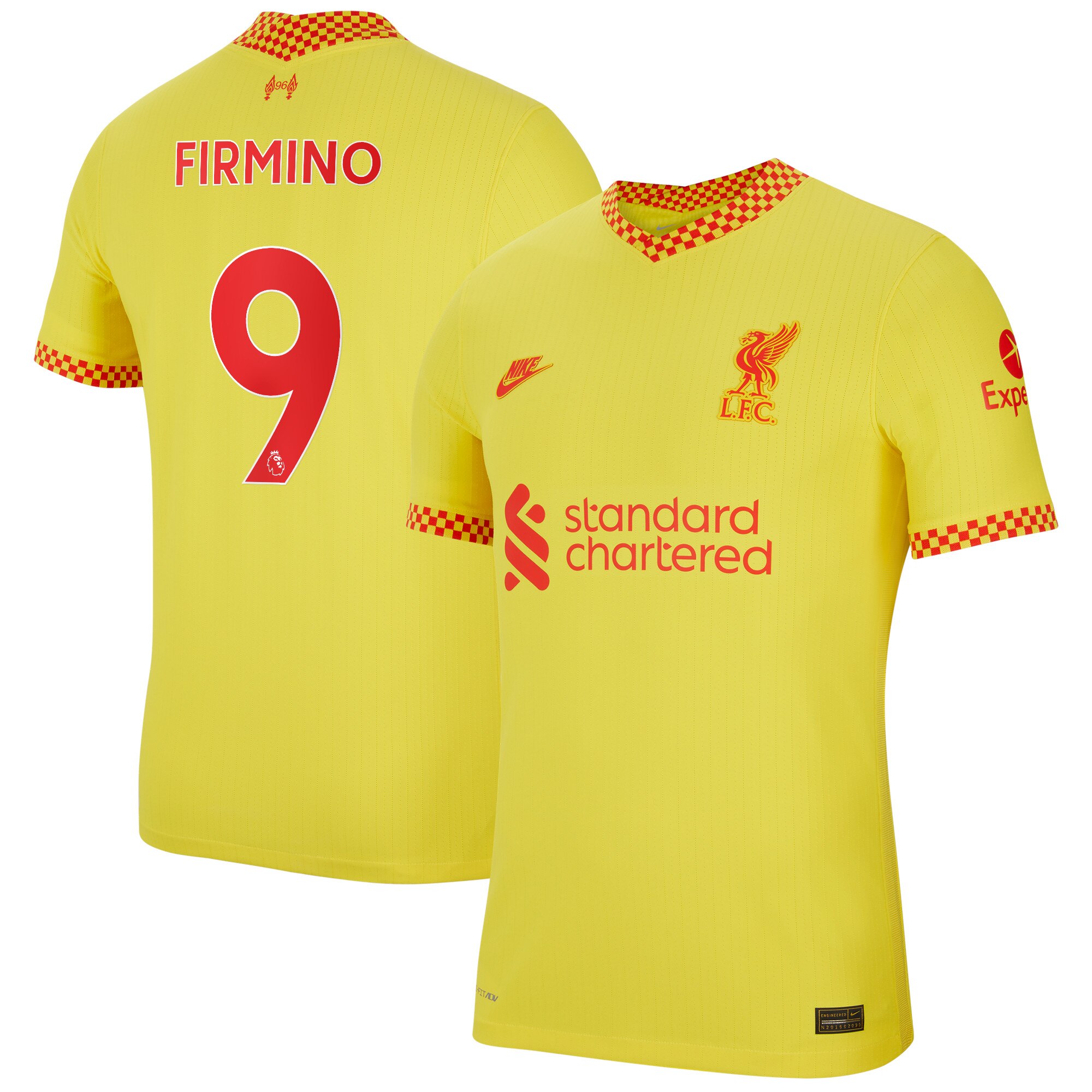 Liverpool Third Vapor Match Shirt 2021-22 with Firmino 9 printing