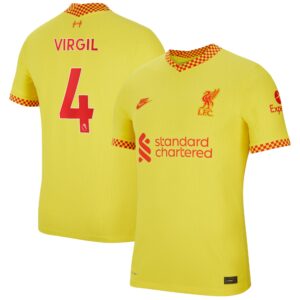 Liverpool Third Vapor Match Shirt 2021-22 with Virgil 4 printing