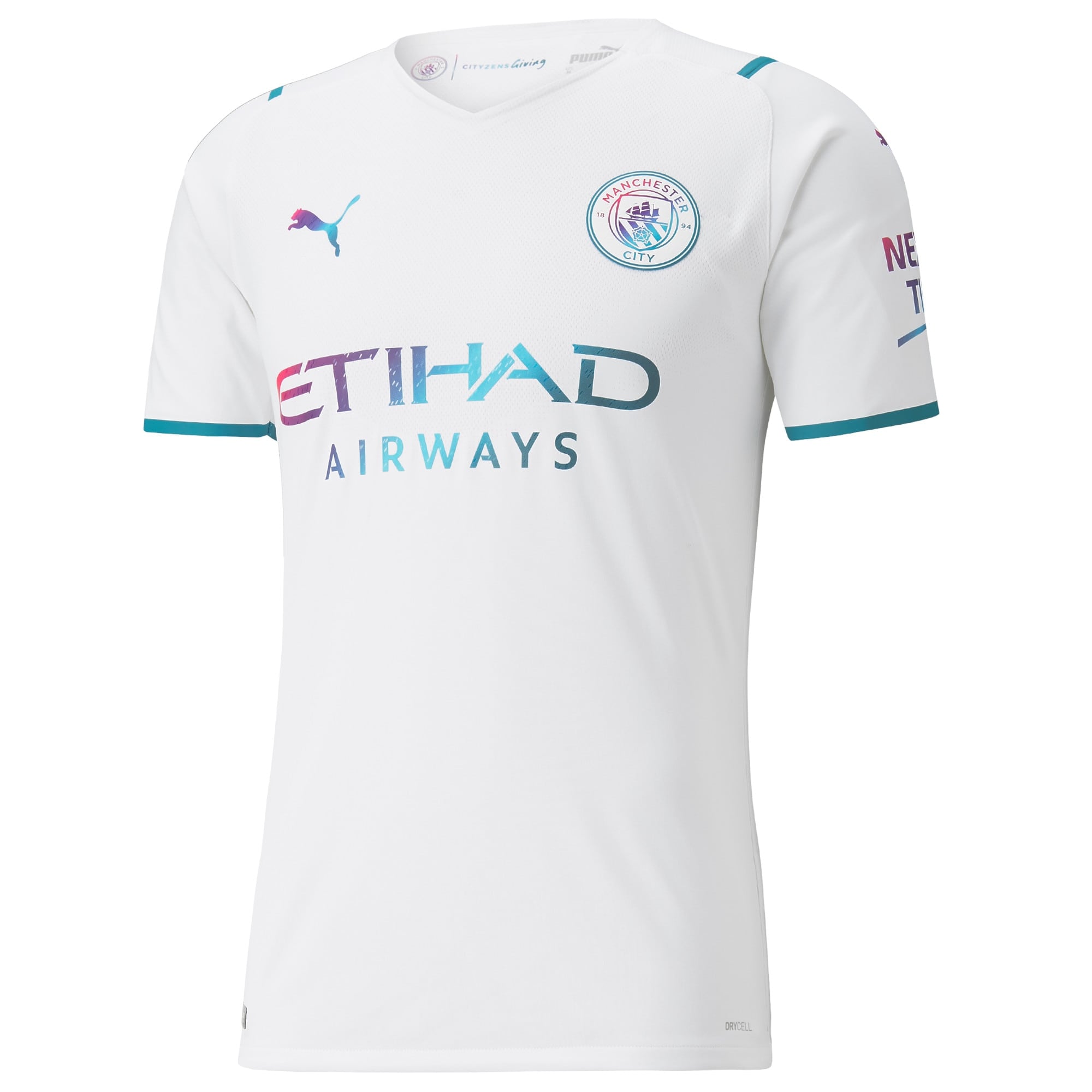 Manchester City Authentic Away Shirt 2021-22 with Fernandinho 25 printing