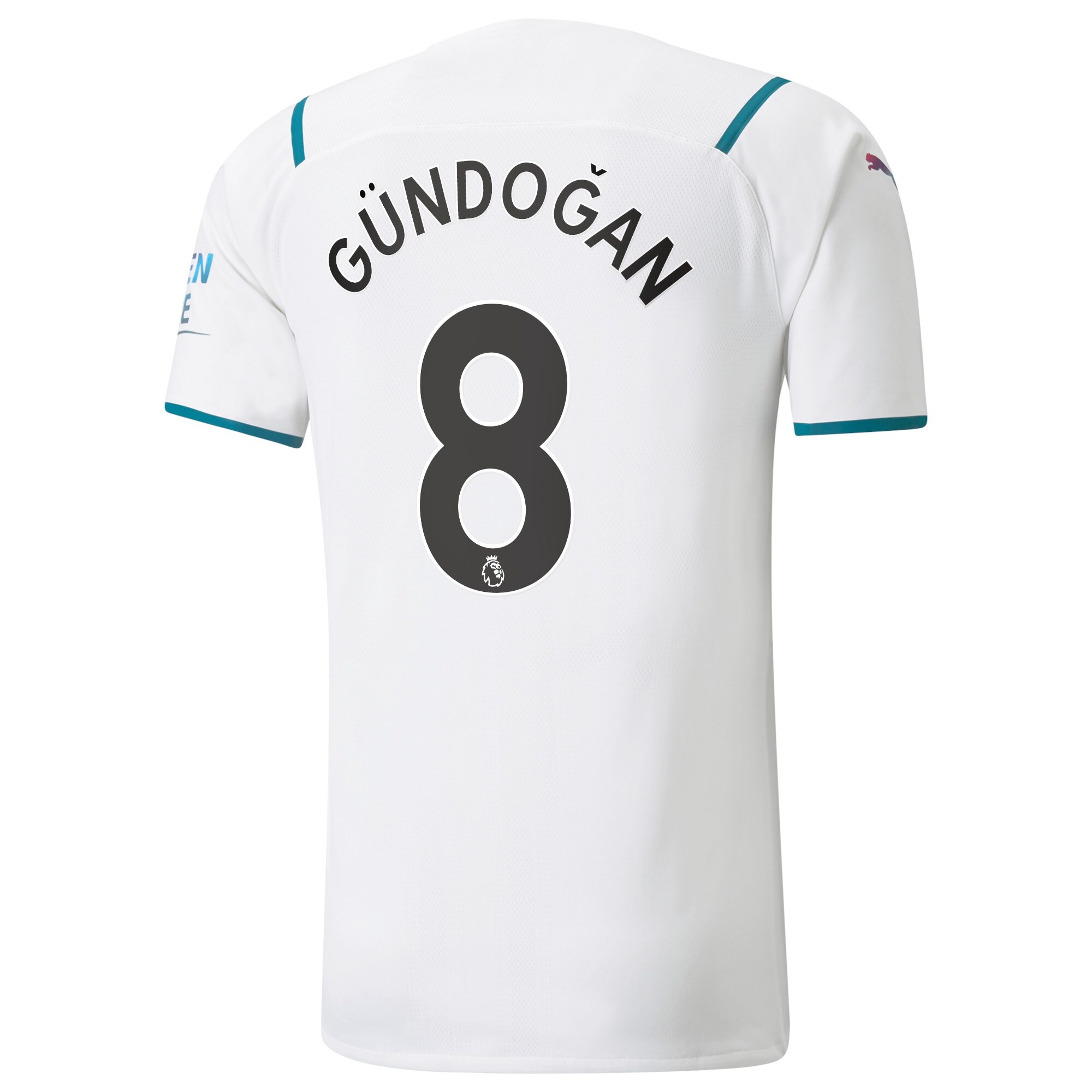 Manchester City Authentic Away Shirt 2021-22 with Gündogan 8 printing