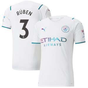 Manchester City Authentic Away Shirt 2021-22 with Rúben 3 printing
