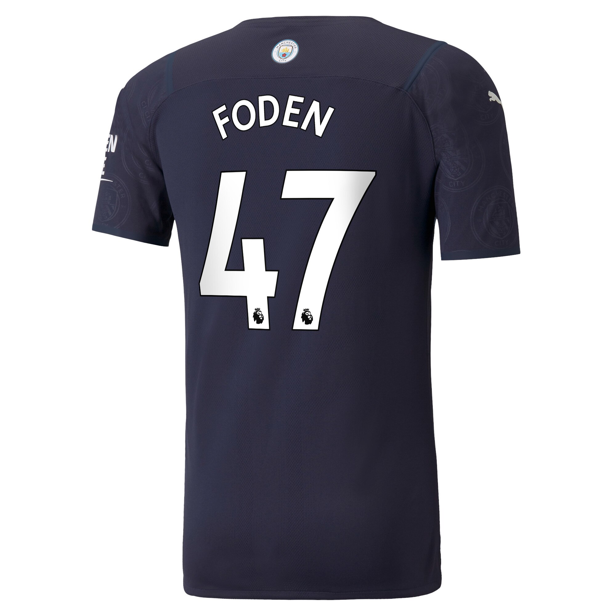 Manchester City Authentic Third Shirt 2021-22 with Foden 47 printing
