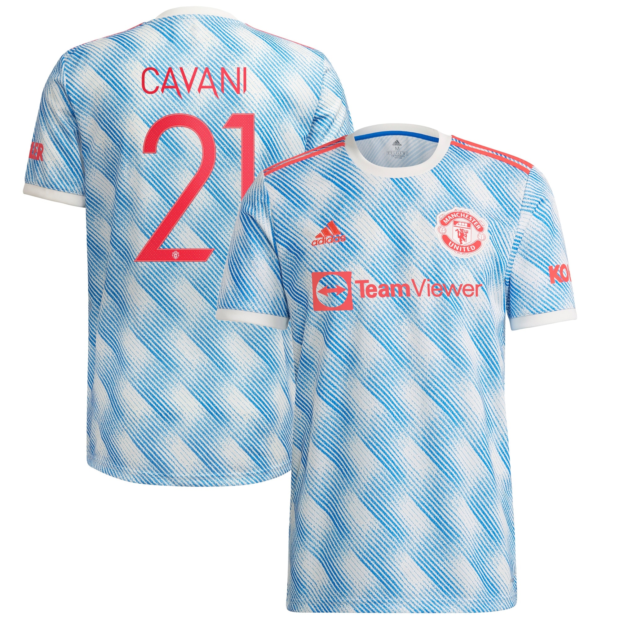Manchester United Cup Away Shirt 2021-22 with Cavani 21 printing