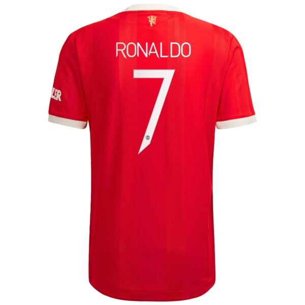 Manchester United Cup Home Authentic Shirt 2021-22 with Ronaldo 7 printing