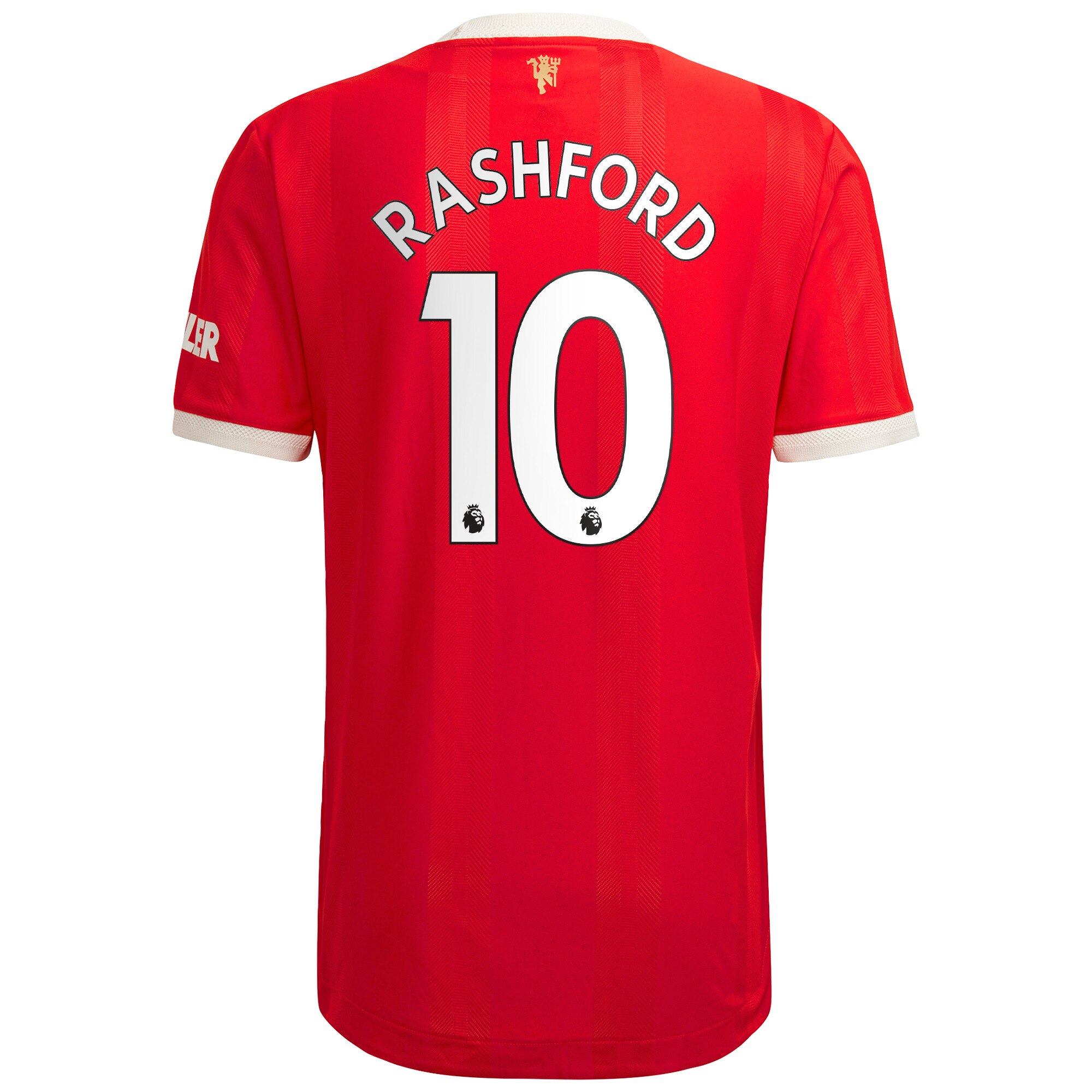 Manchester United Home Authentic Shirt 2021-22 with Rashford 10 printing