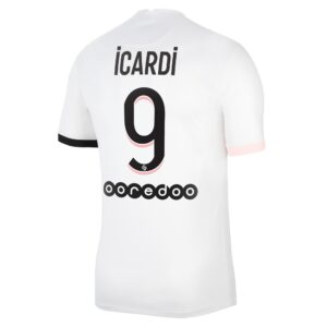 Paris Saint-Germain Away Stadium Shirt 2021-22 with Icardi 9 printing