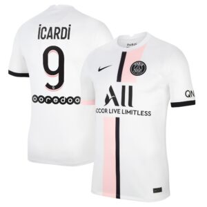 Paris Saint-Germain Away Stadium Shirt 2021-22 with Icardi 9 printing