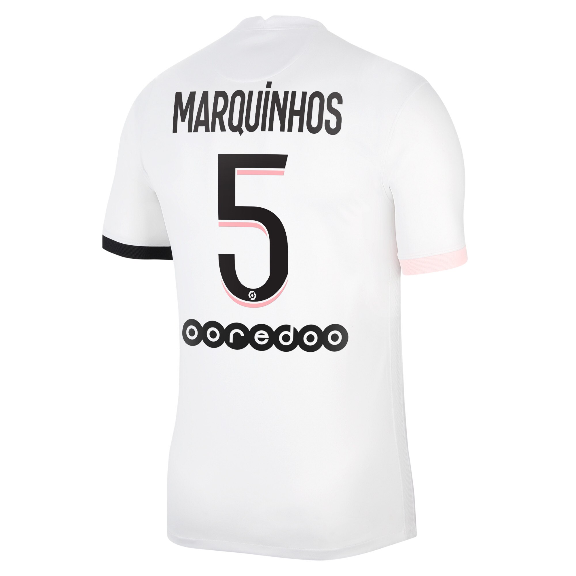 Paris Saint-Germain Away Stadium Shirt 2021-22 with Marquinhos 5 printing