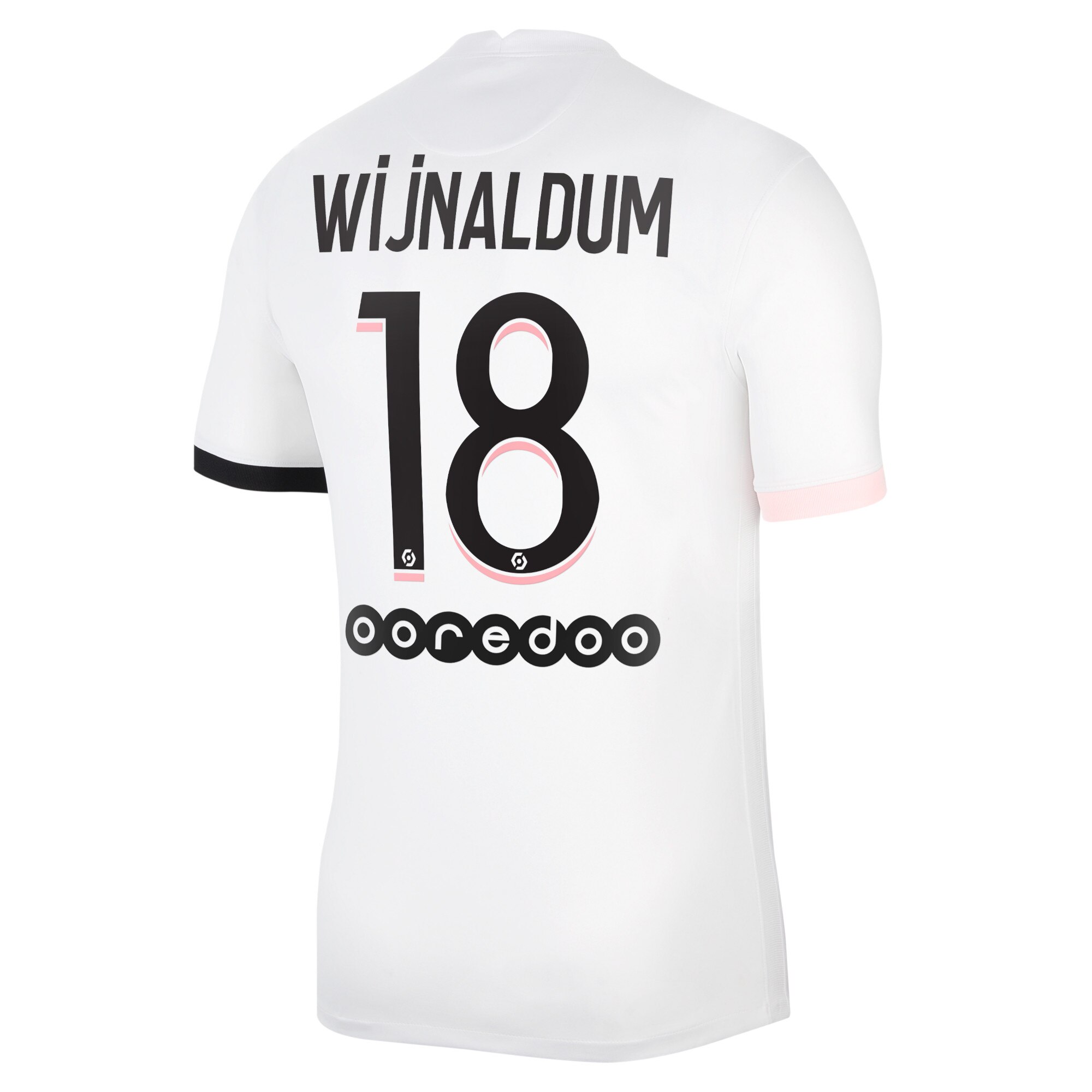 Paris Saint-Germain Away Stadium Shirt 2021-22 with Wijnaldum 18 printing