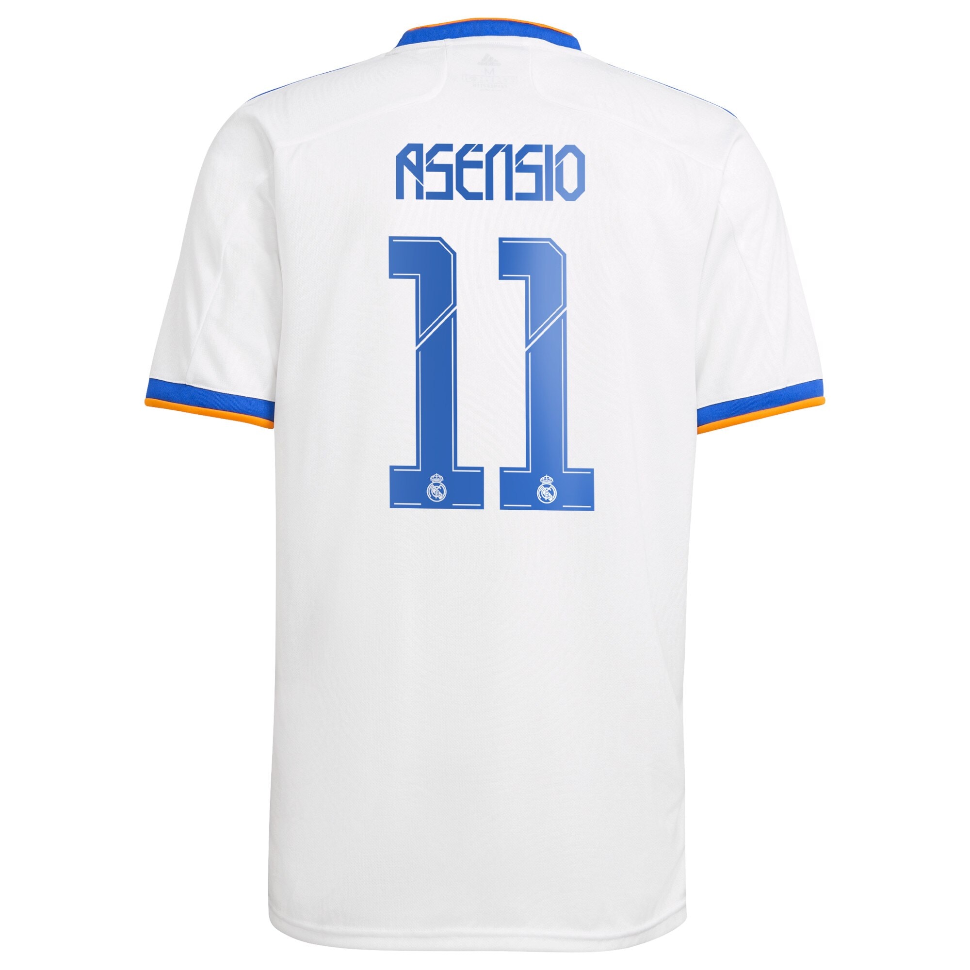 Real Madrid Home Shirt 2021-22 with Asensio 11 printing