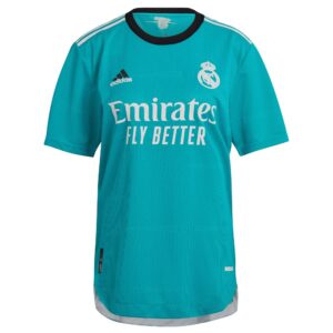 Real Madrid Third Authentic Shirt 2021-22 with Benzema 9 printing