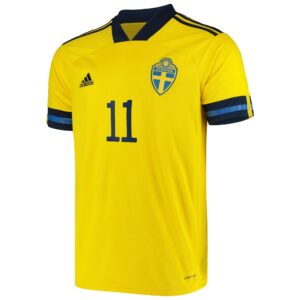 Sweden Home Shirt 2019-21 with Ibrahimovic 11 printing