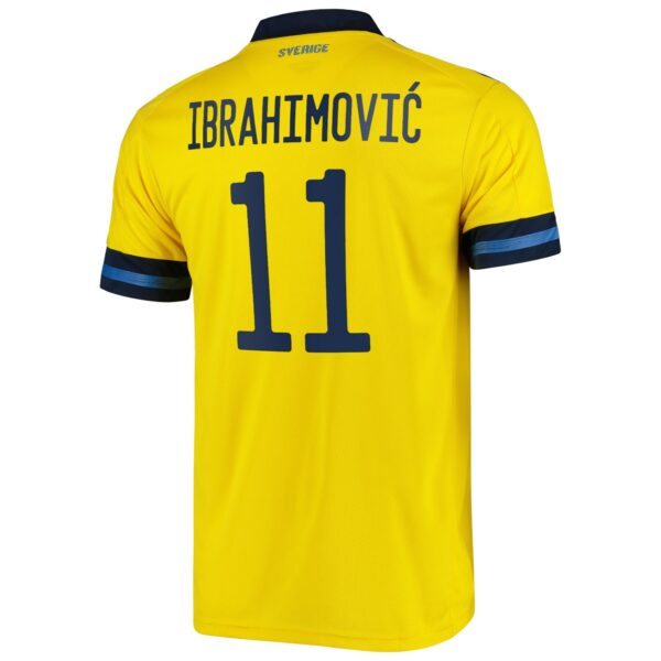 Sweden Home Shirt 2019-21 with Ibrahimovic 11 printing