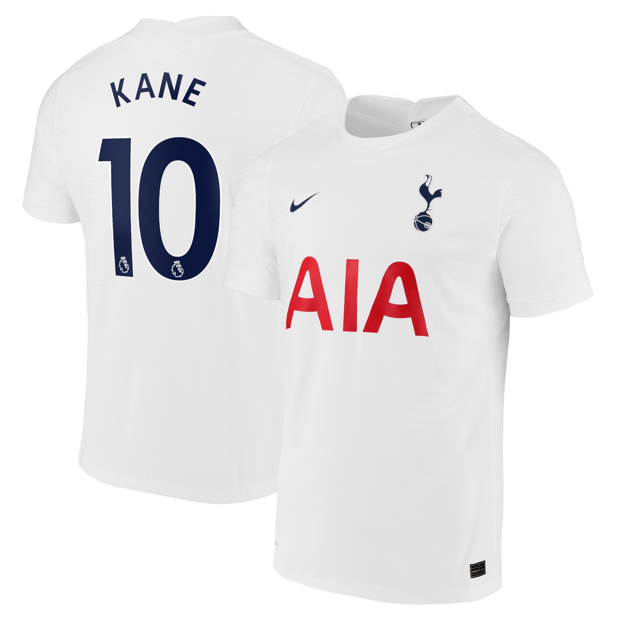 Tottenham Hotspur Home Vapor Match Shirt 2021-22 with Kane 10 printing