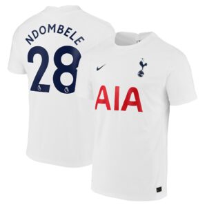Tottenham Hotspur Home Vapor Match Shirt 2021-22 with Ndombele 28 printing