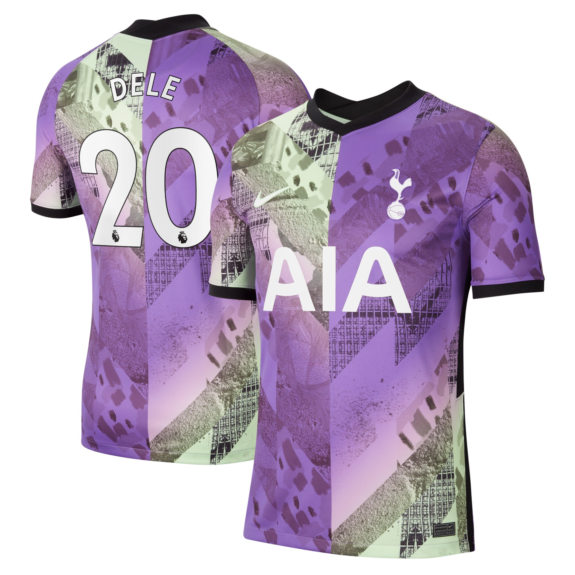 Tottenham Hotspur Third Stadium Shirt 2021-22 with Dele 20 printing