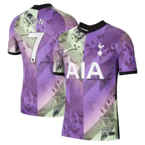 Tottenham Hotspur Third Stadium Shirt 2021-22 with Son 7 printing