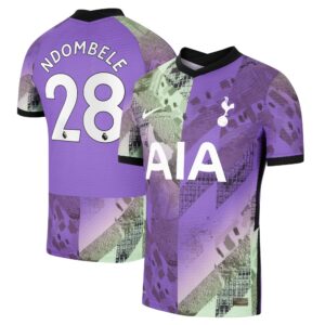 Tottenham Hotspur Third Vapor Match Shirt 2021-22 with Ndombele 28 printing