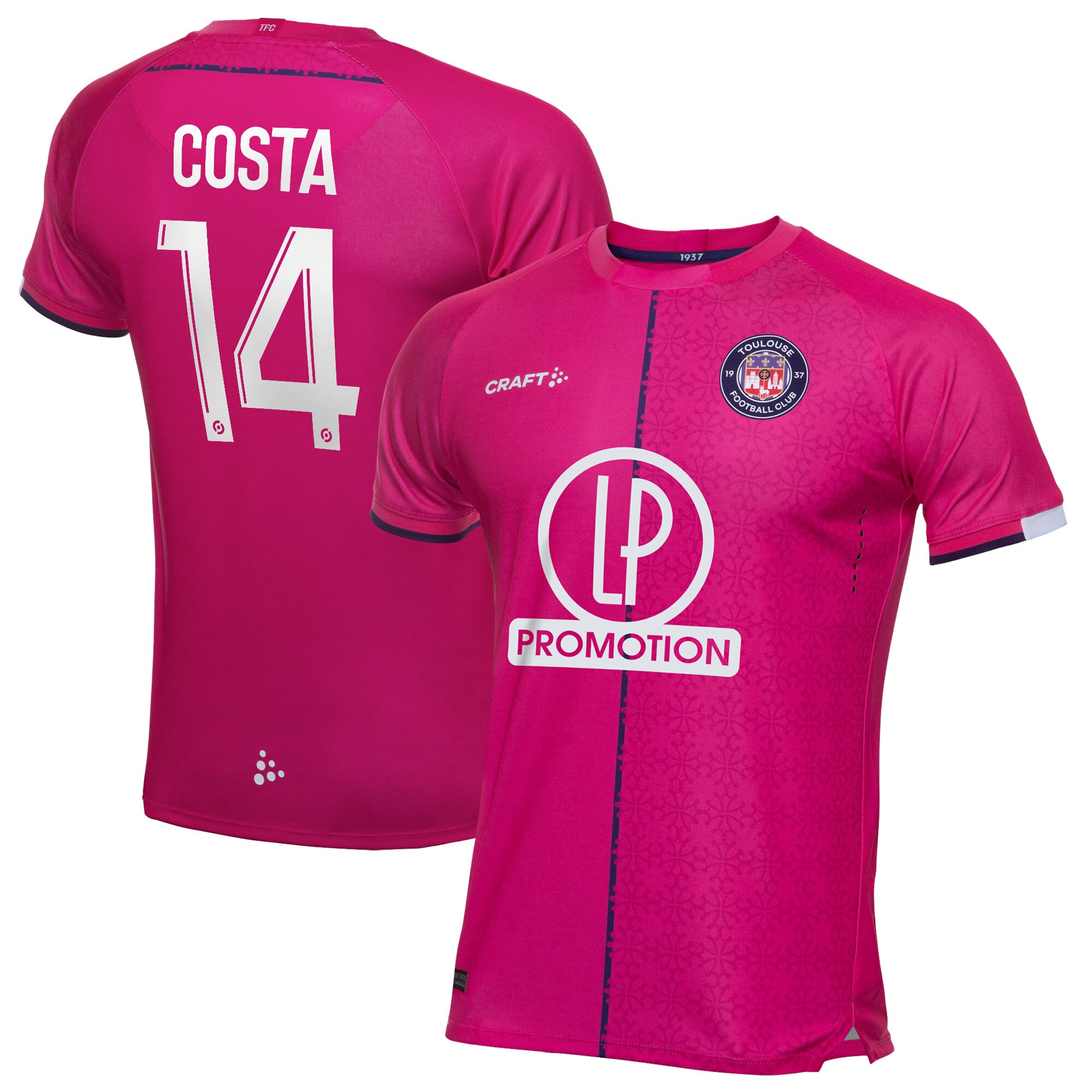 Toulouse Football Club Away Pro Shirt 2021-22 with Costa 14 printing