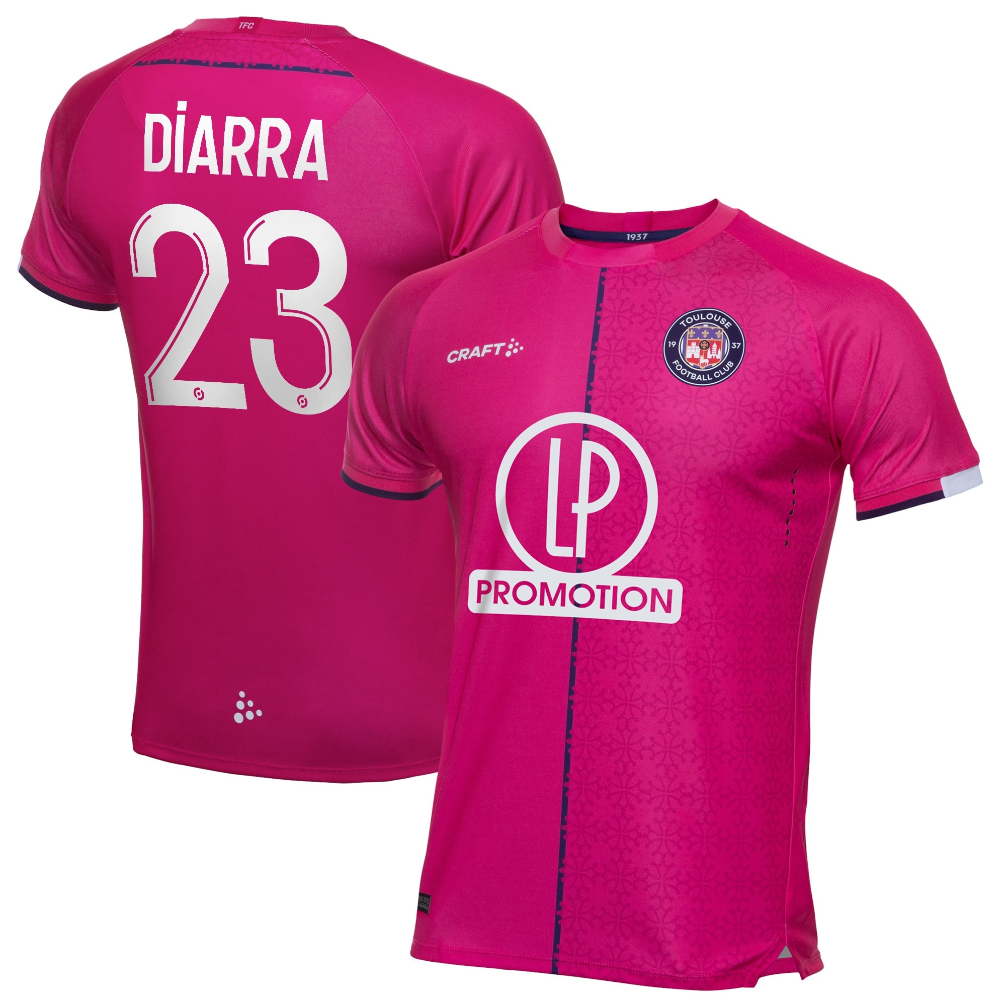 Toulouse Football Club Away Pro Shirt 2021-22 with Diarra 23 printing