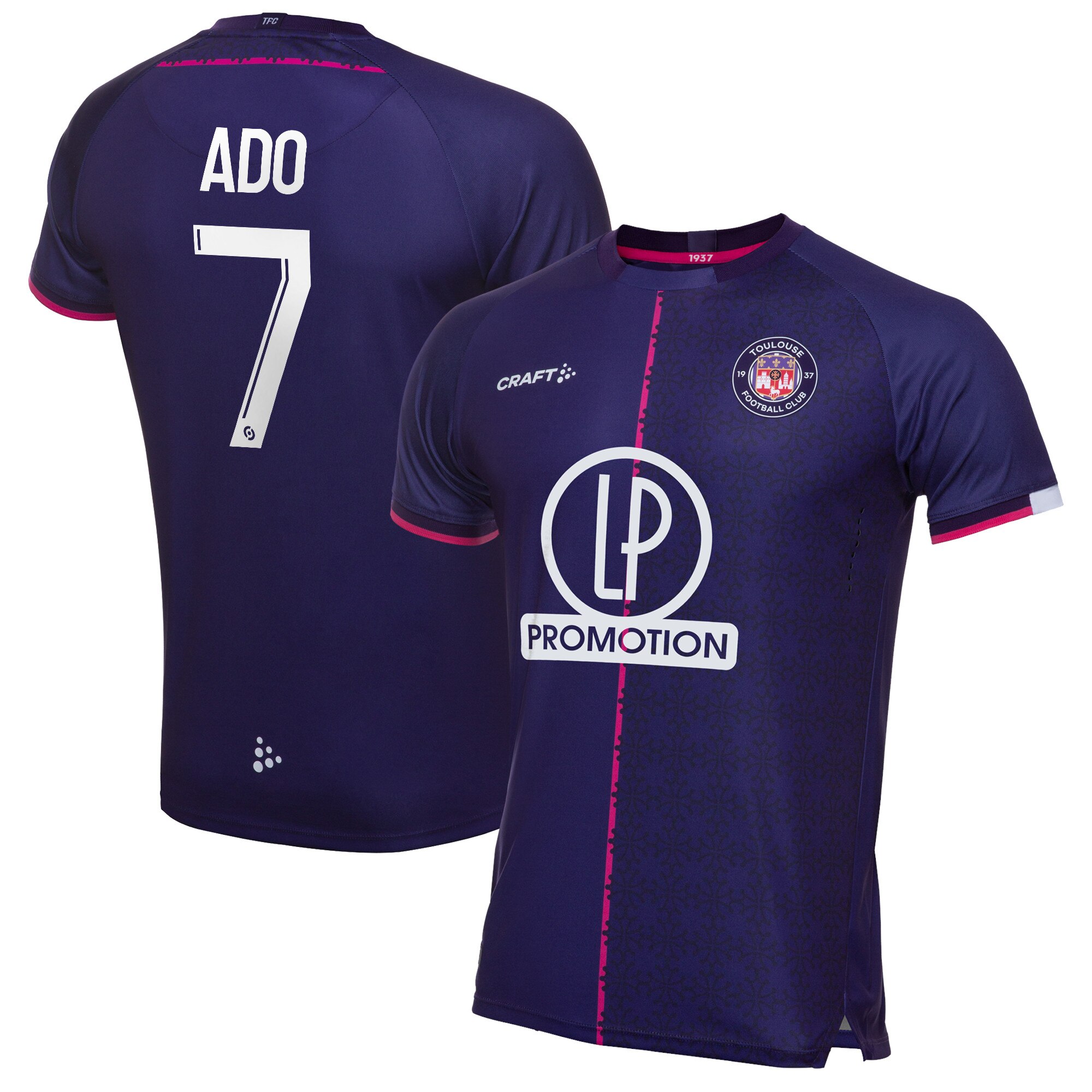 Toulouse Football Club Home Pro Shirt 2021-22 with Ado 7 printing
