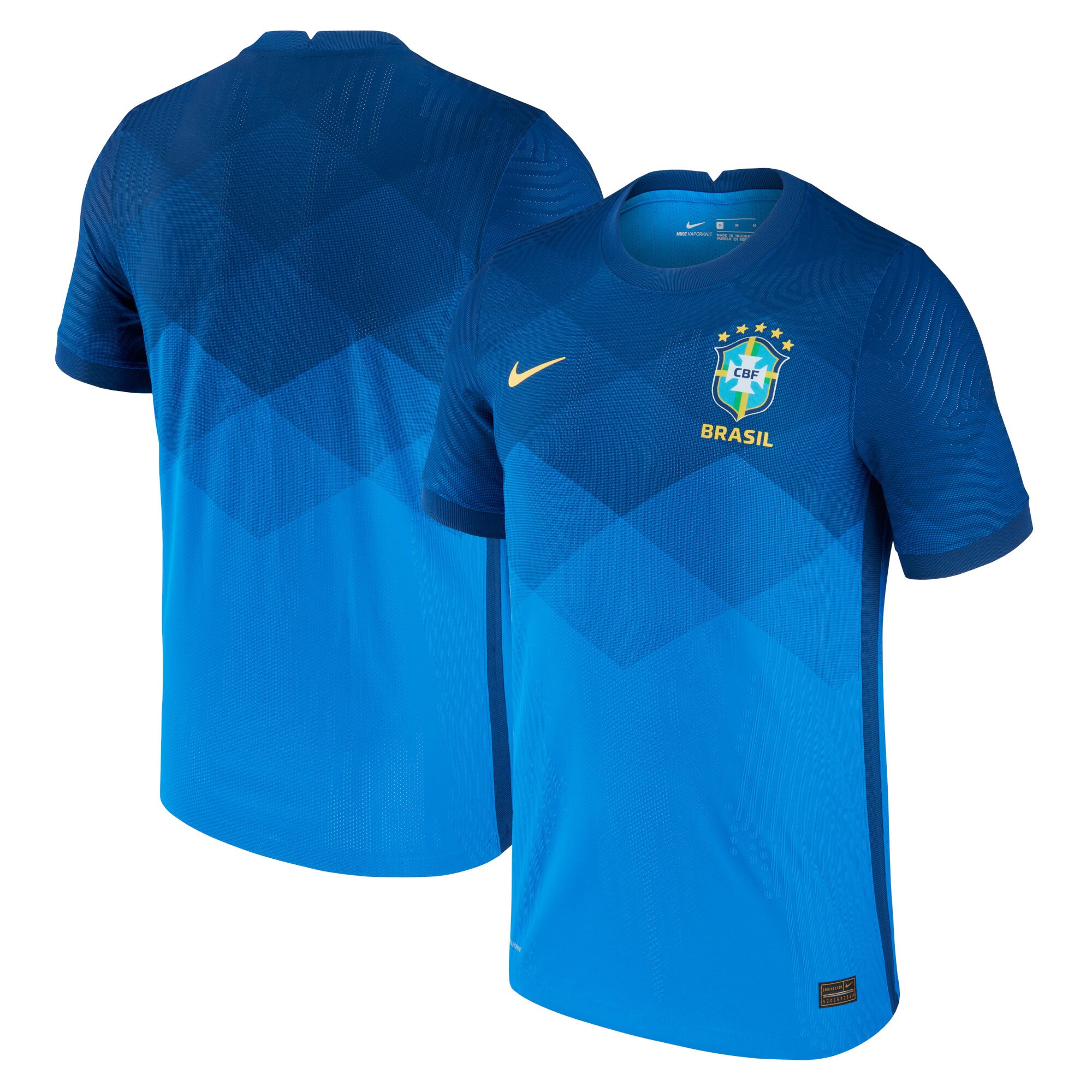Brazil National Team 2020/21 Away Vapor Match Authentic Team Jersey