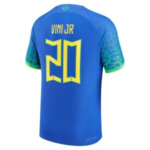 Vinicius Junior Brazil National Team 2022/23 Authentic Away Jersey