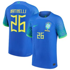 Gabriel Martinelli Brazil National Team 2022/23 Authentic Away Jersey