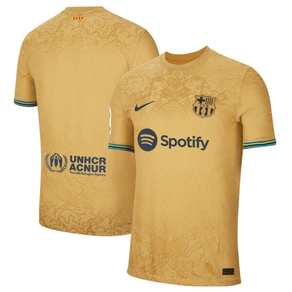 Barcelona 2022/23 Away Authentic Blank Jersey
