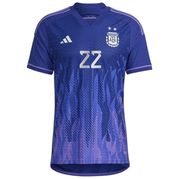 Lautaro Martinez Argentina National Team 2022/23 Away Authentic Player Jersey
