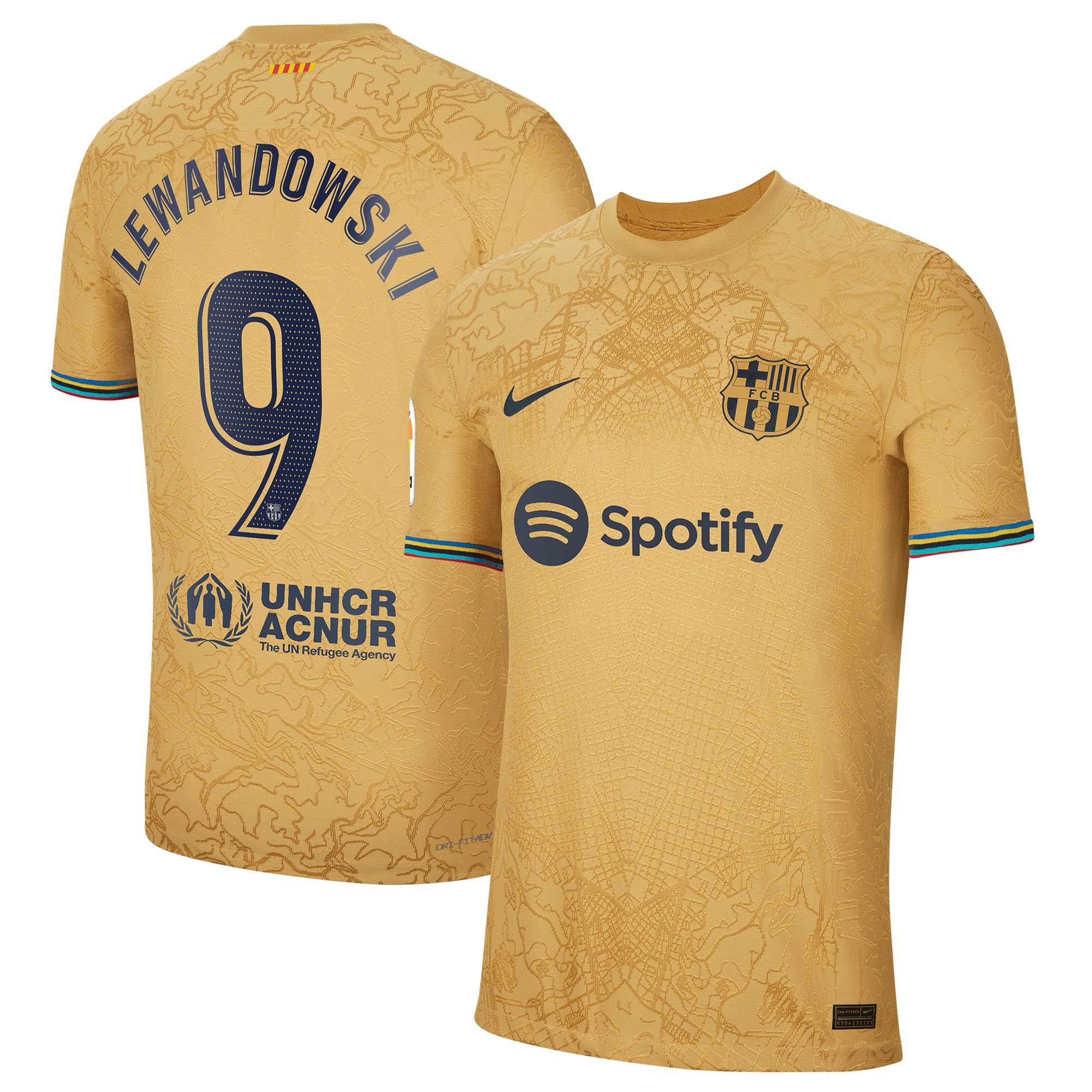 Robert Lewandowski Barcelona 2022/23 Away Authentic Player Jersey