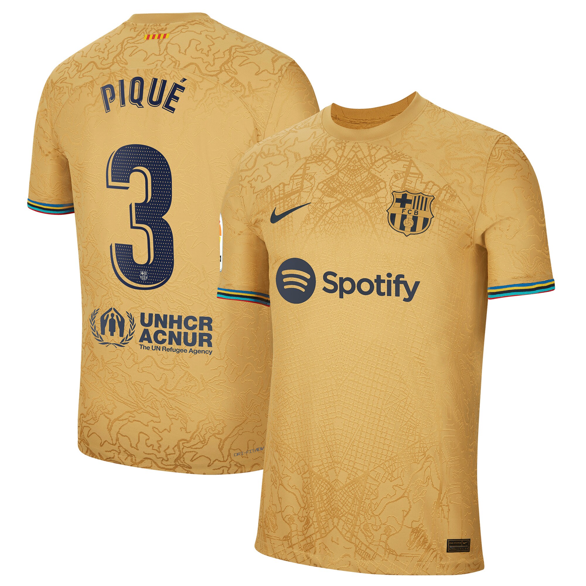 Gerard Pique Barcelona 2022/23 Away Authentic Player Jersey