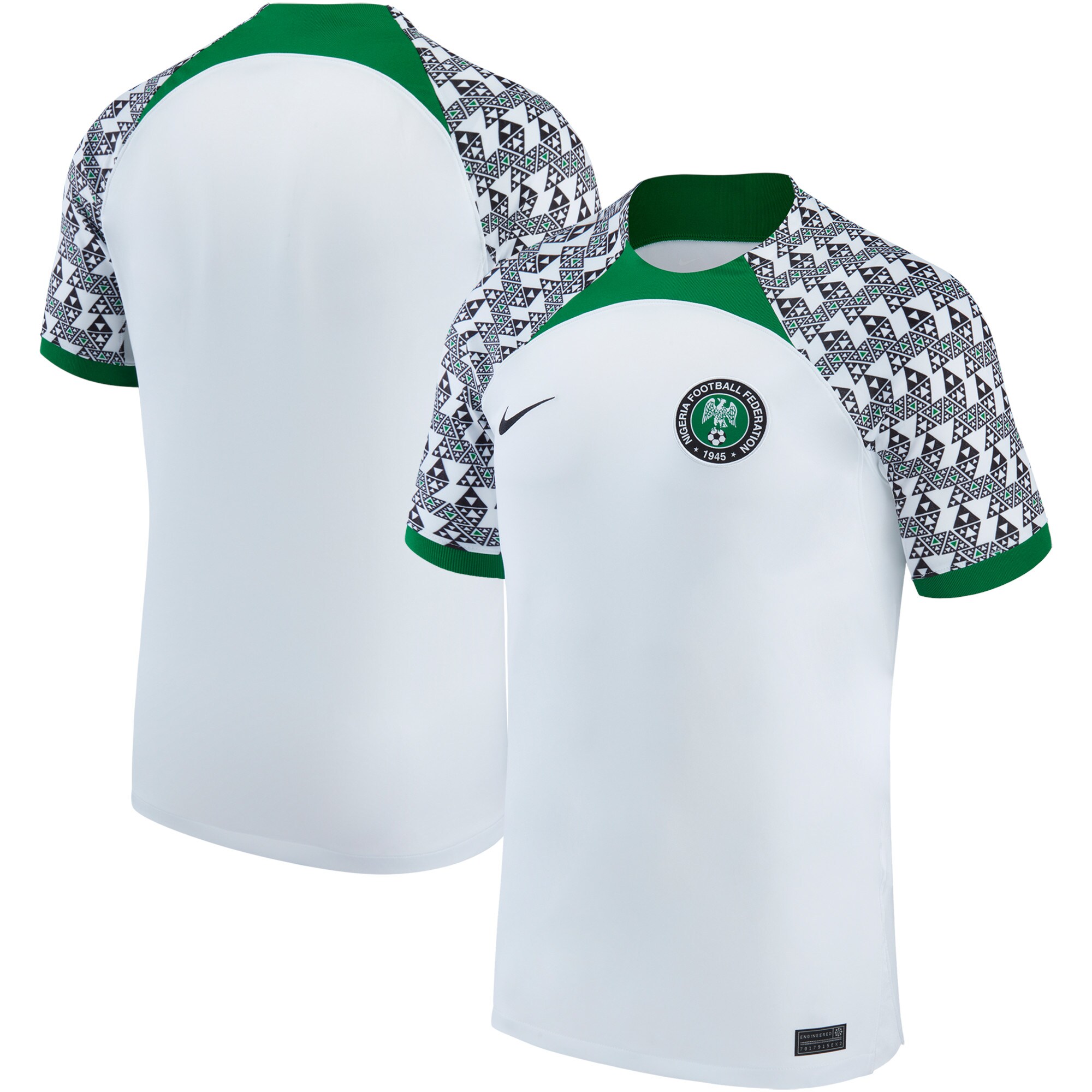 Nigeria National Team 2022/23 Away Breathe Stadium Blank Jersey