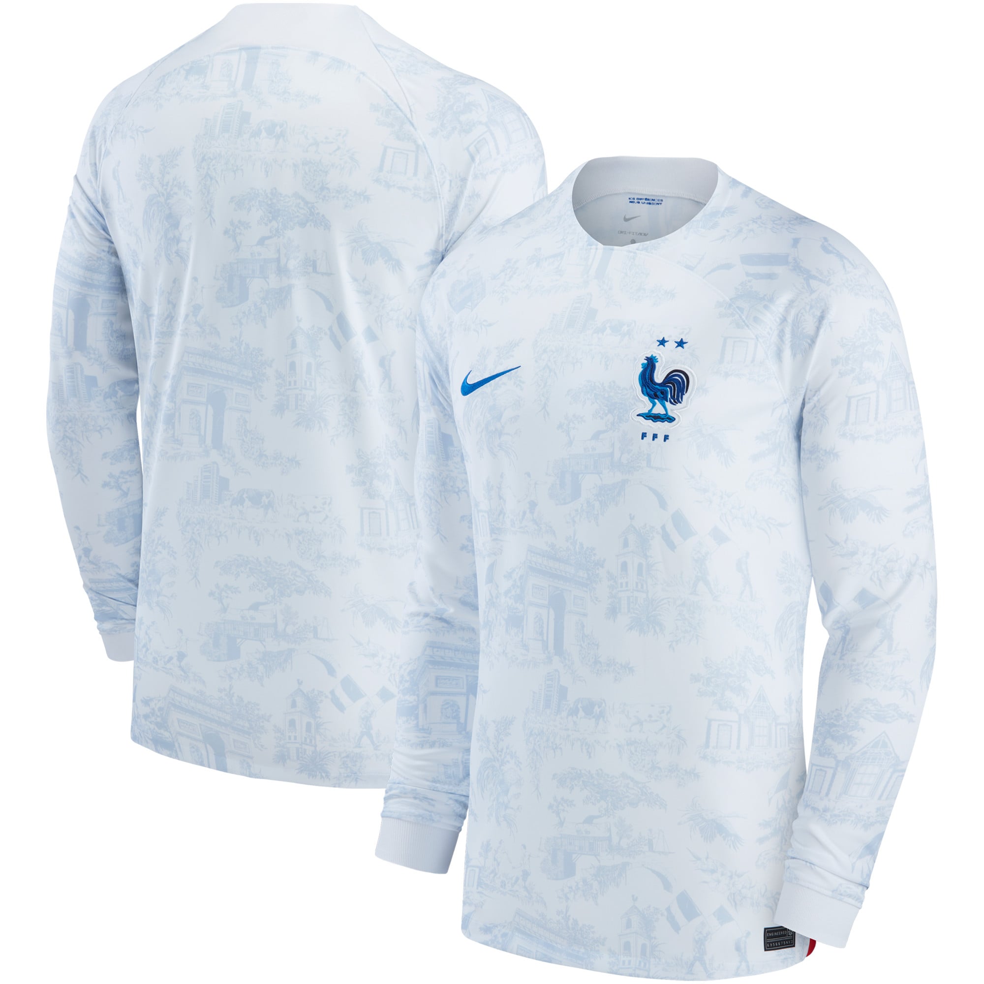 France National Team 2022/23 Away Breathe Stadium Blank Long Sleeve Jersey