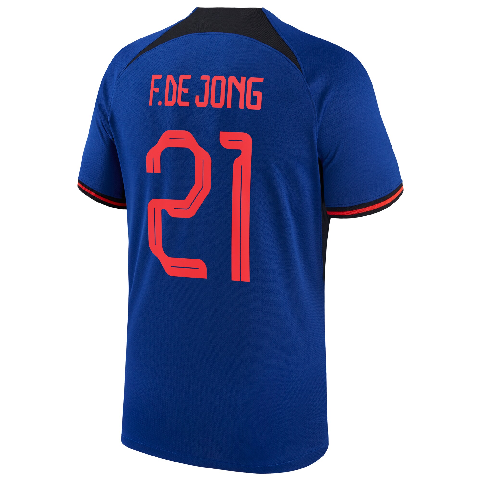 Frenkie de Jong Netherlands National Team 2022/23 Away Breathe Stadium Player Jersey