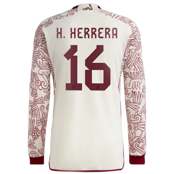 Héctor Herrera Mexico National Team 2022/23 Away Long Sleeve Player Jersey