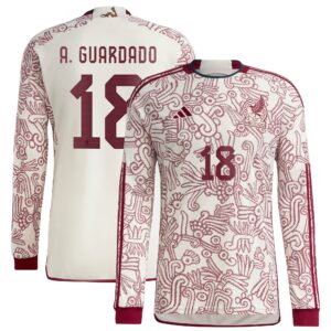 Andres Guardado Mexico National Team 2022/23 Away Long Sleeve Player Jersey