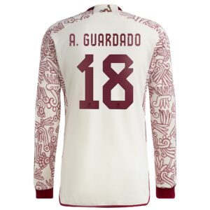 Andres Guardado Mexico National Team 2022/23 Away Long Sleeve Player Jersey