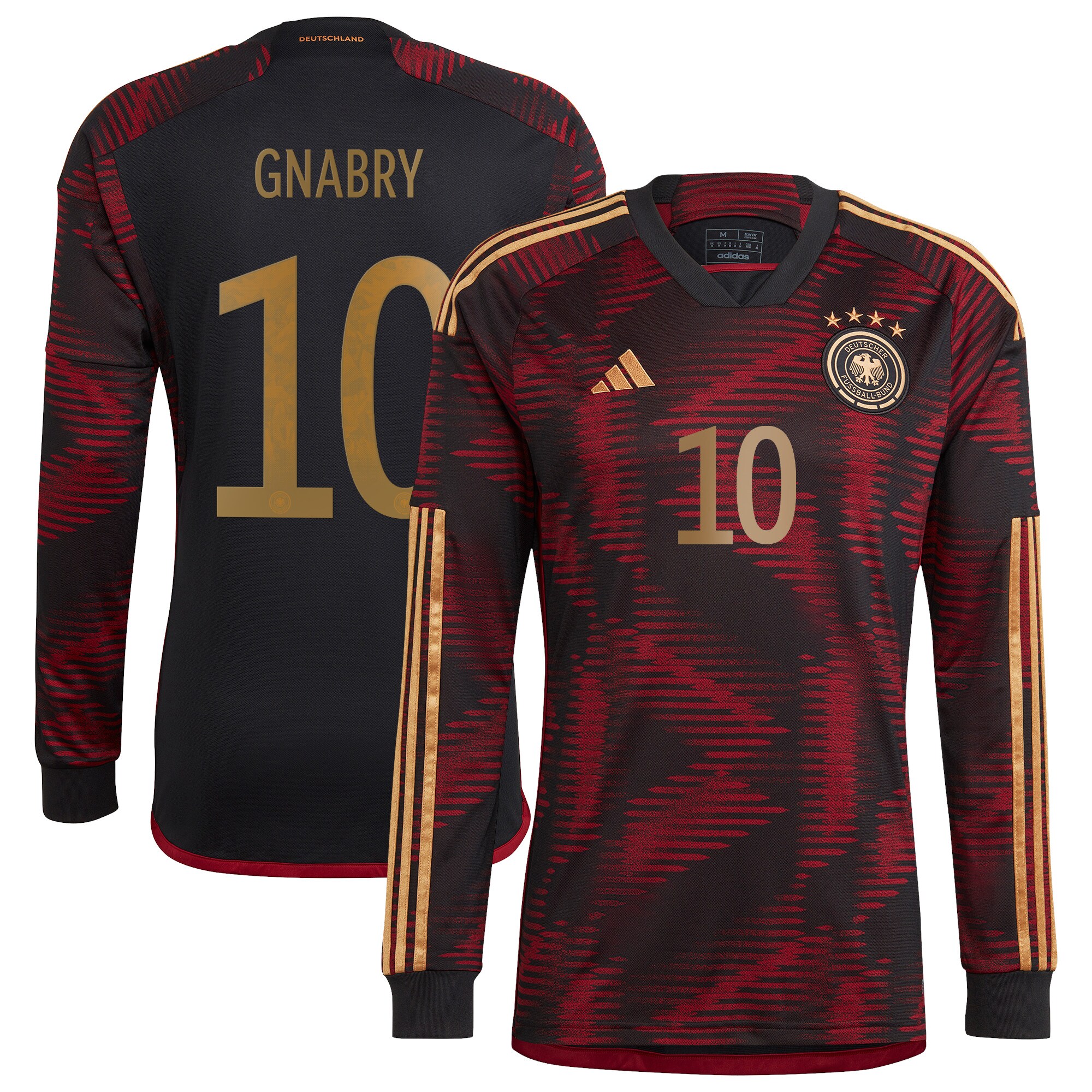 Serge Gnabry Germany National Team 2022/23 Away Long Sleeve Player Jersey