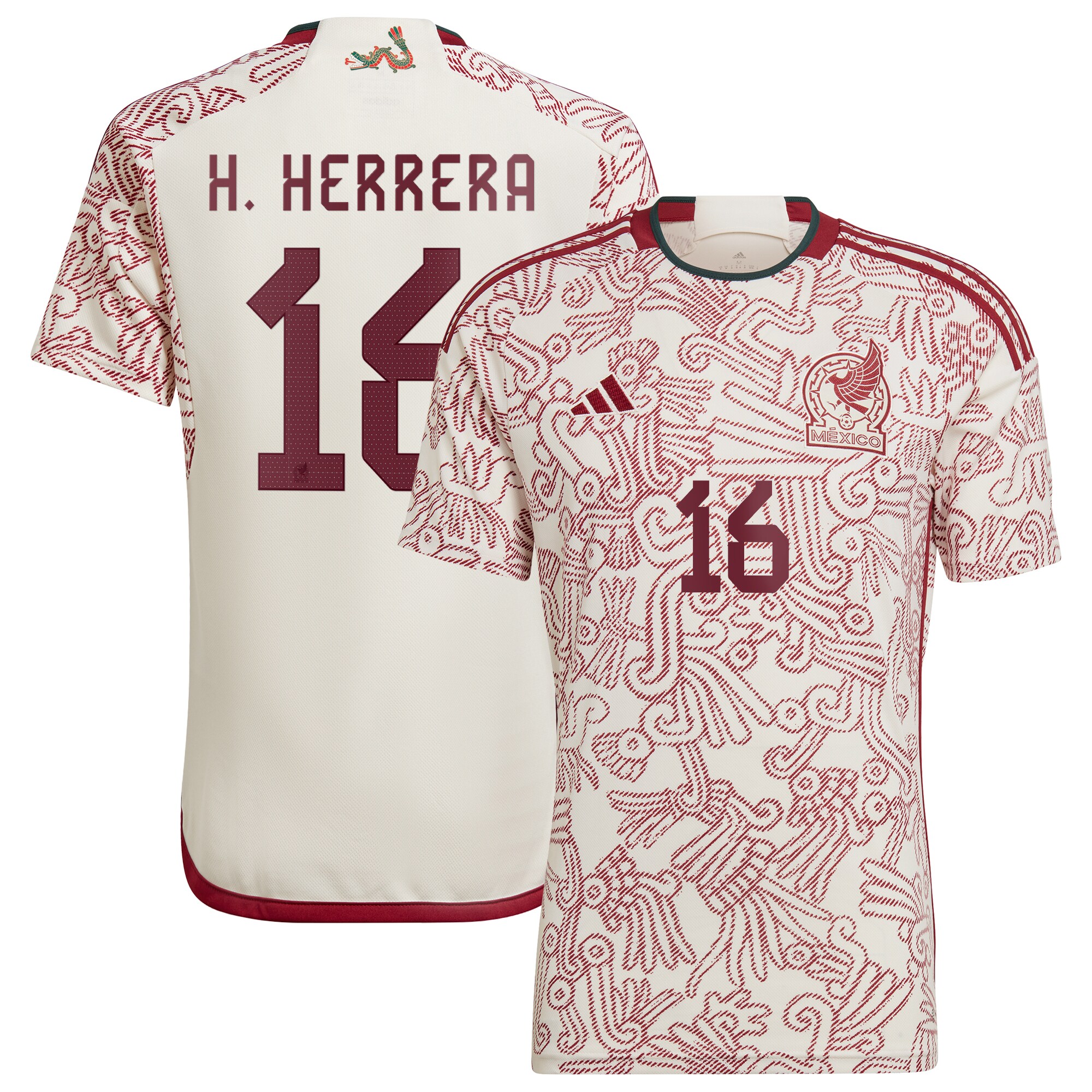 Héctor Herrera Mexico National Team 2022/23 Away Player Jersey