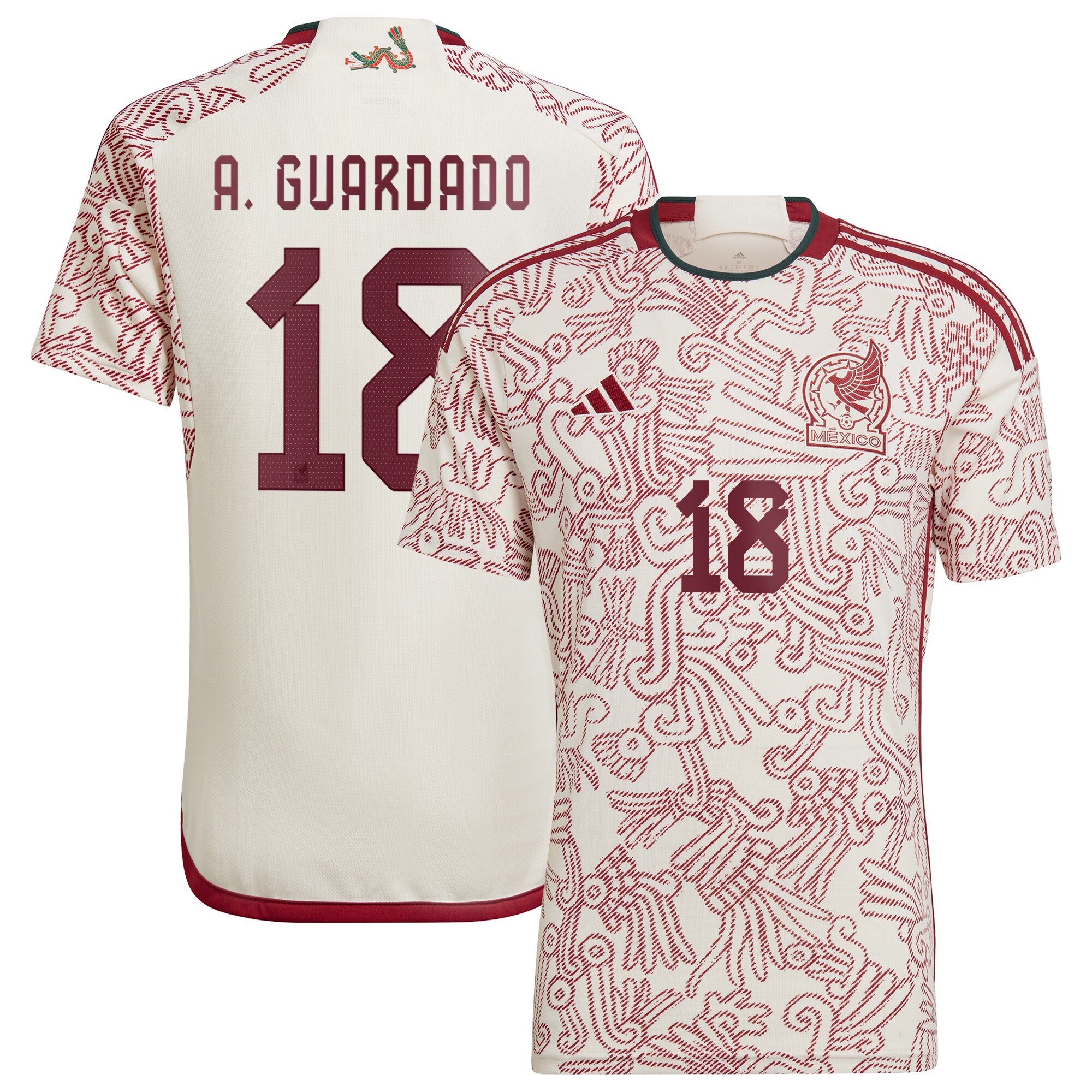 Andres Guardado Mexico National Team 2022/23 Away Player Jersey