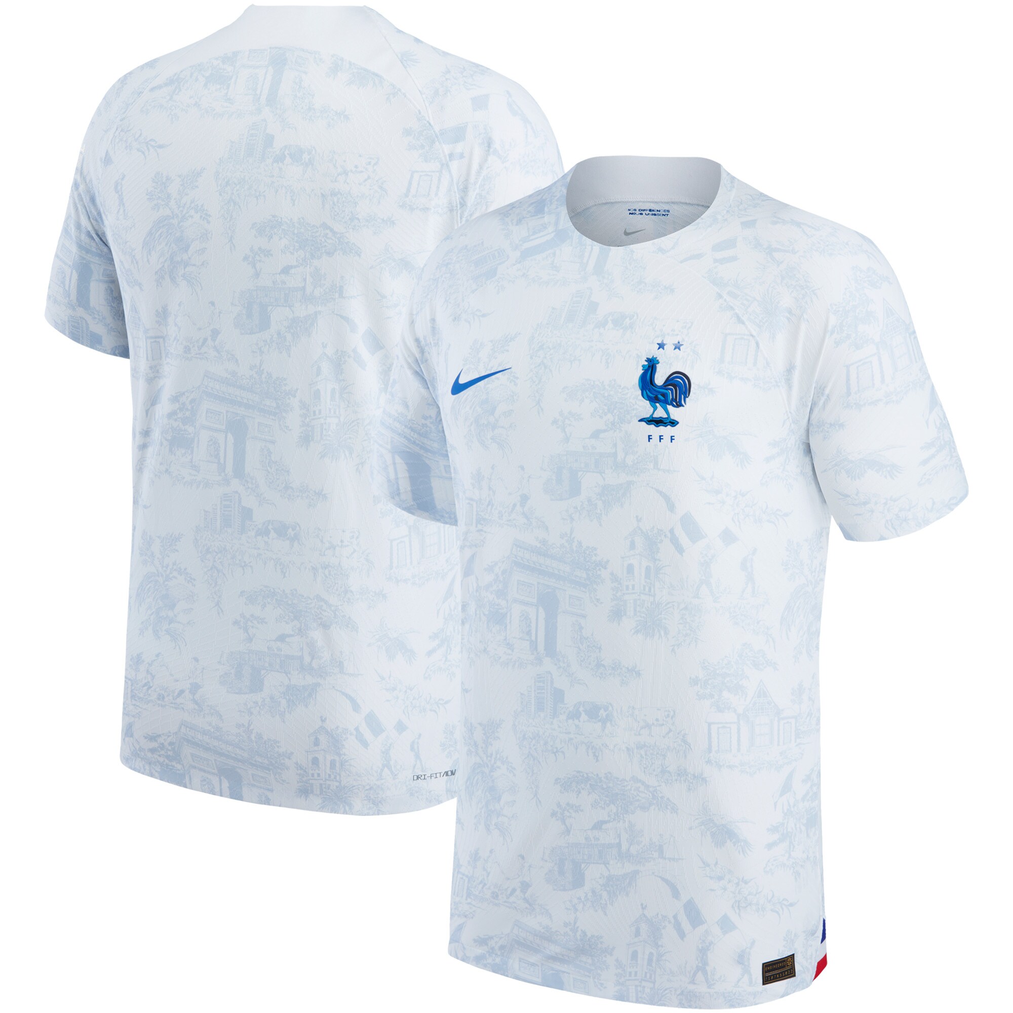 France National Team 2022/23 Away Vapor Match Authentic Blank Jersey
