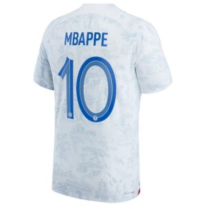 Kylian Mbappe France National Team 2022/23 Away Vapor Match Authentic Player Jersey