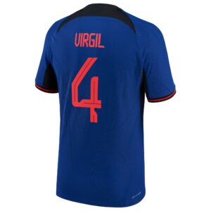 Virgil Van Dijk Netherlands National Team 2022/23 Away Vapor Match Authentic Player Jersey