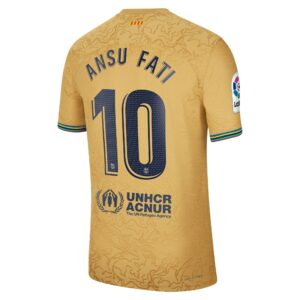 Ansu Fati Barcelona 2022/23 Away Vapor Match Authentic Player Jersey