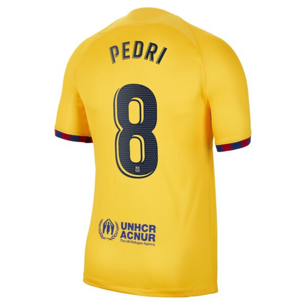 Pedri Barcelona 2022/23 Fourth Breathe Stadium Player Jersey