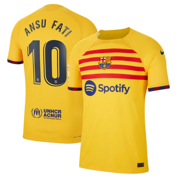 Ansu Fati Barcelona 2022/23 Fourth Vapor Match Authentic Player Jersey