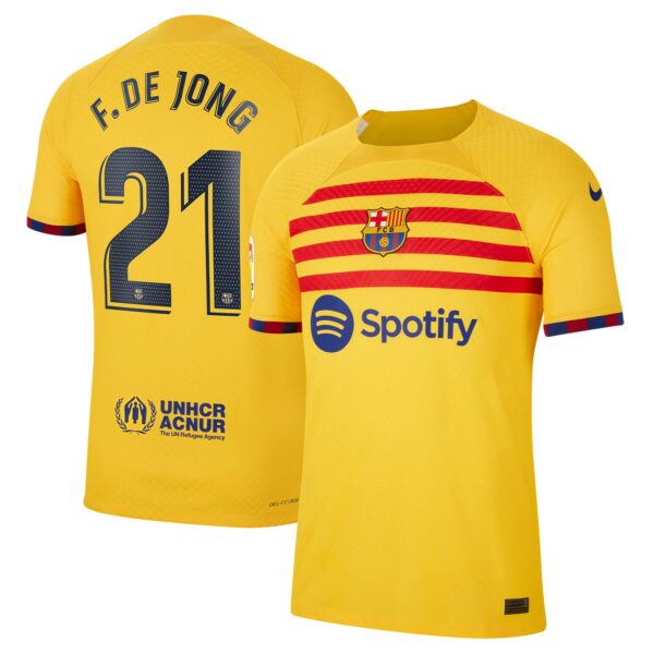 Frenkie de Jong Barcelona 2022/23 Fourth Vapor Match Authentic Player Jersey